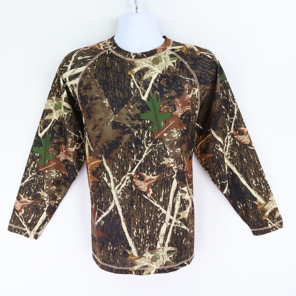 Activewear Shirt Stretch Camo Mens‎ Size M Long Sleeve Canyon Guide Outfitters